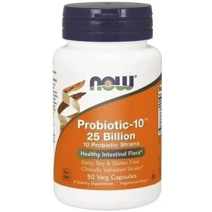 NOW FOODS Probiotic-10 25 мільярдів, 50 капсул: ціни та характеристики