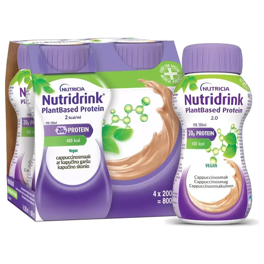 Nutridrink Protein со вкусом капучино, 4 × 200 мл, Nutricia: цены и характеристики