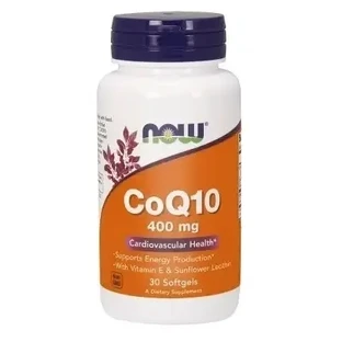 NOW FOODS Коензим Q10 400 мг, 30 капсул