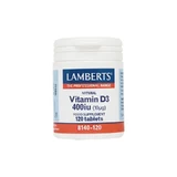 Lamberts | Витамин D3 400 МЕ (10 мкг) | 120 капсул