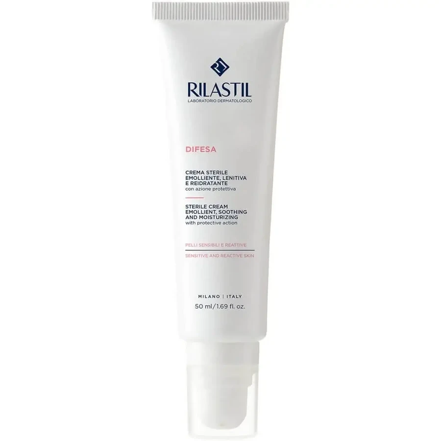 Rilastil | Difesa Sterile Cream — стерильний пом'якшувальний та зволожувальний заспокійливий захисний крем для чутливої шкіри | 50 мл: ціни та характеристики
