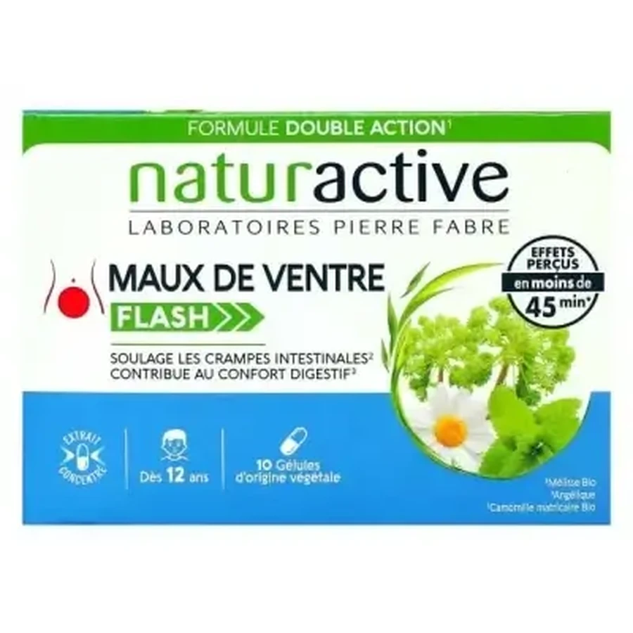 Naturactive Flash «Боль в животе» 10 капсул: цены и характеристики