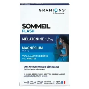 Granions Pro Somnis Flash Sleep Мелатонин 1900, 20 сублингвальных таблеток