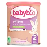 Babybio Optima 2 з молоком з французьких ферм, для дітей віком від 6 до 12 місяців, органічний, 400 г