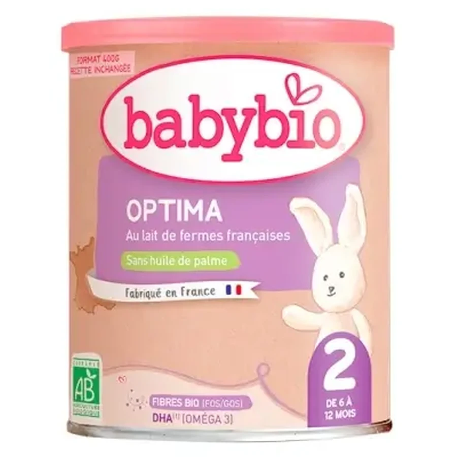 Babybio Optima 2 з молоком з французьких ферм, для дітей віком від 6 до 12 місяців, органічний, 400 г: ціни та характеристики