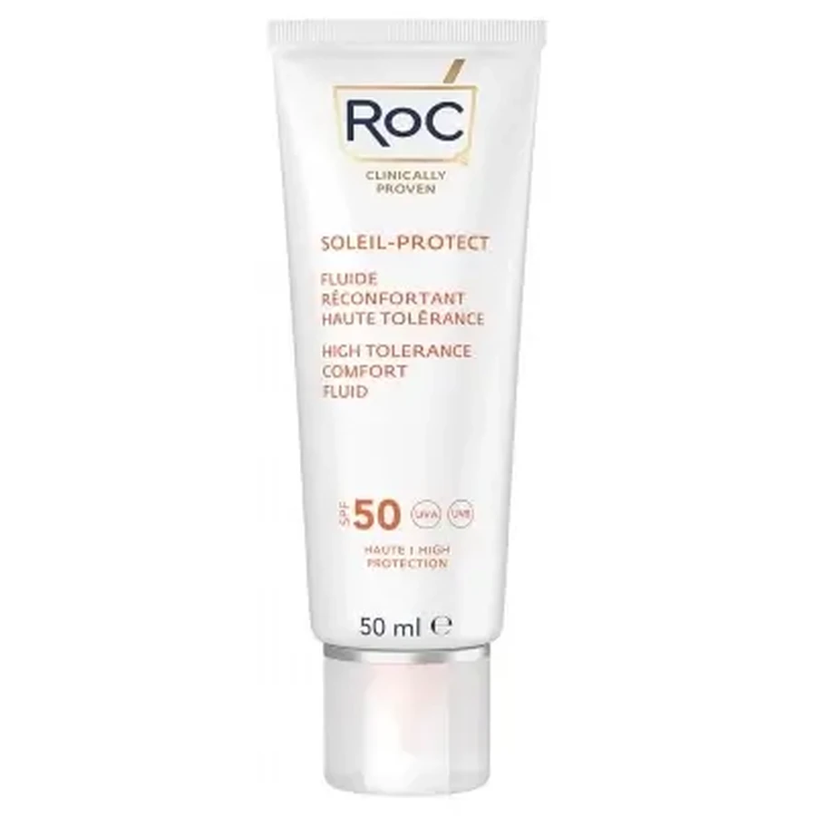 RoC Sun-Protect Заспокійливий флюїд з високою переносимістю SPF 50, 50 мл: ціни та характеристики