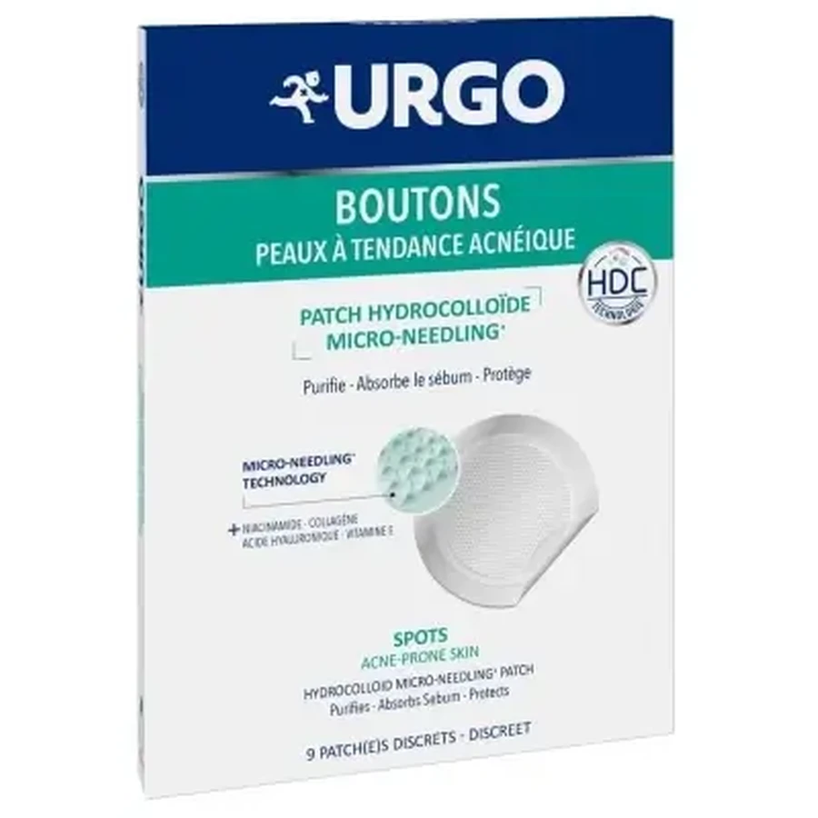 Пластыри Urgo Acne: гидроколлоидные с микроиглами, 9 пластырей: цены и характеристики