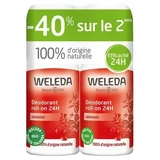 Дезодорант-ролик Weleda с гранатом, 24 часа, упаковка из 2 штук (2 × 50 мл)