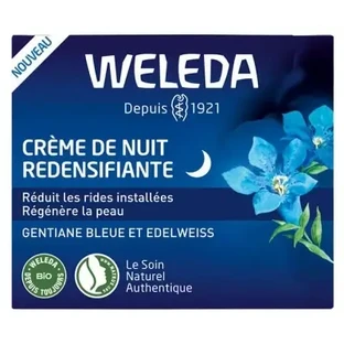 Weleda Ночной крем для восстановления упругости кожи с голубой горечавкой и эдельвейсом, 40 мл