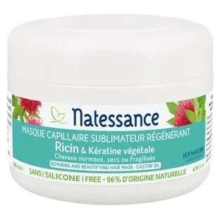 Natessance Маска для волос с касторовым маслом, 200 мл