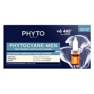 Phyto Phytocyane — Засіб проти випадіння волосся для чоловіків, 12 х 3,5 мл
