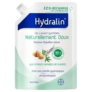 Hydralin — нежный и натуральный гель для ежедневного умывания, экологичная заправка объемом 400 мл
