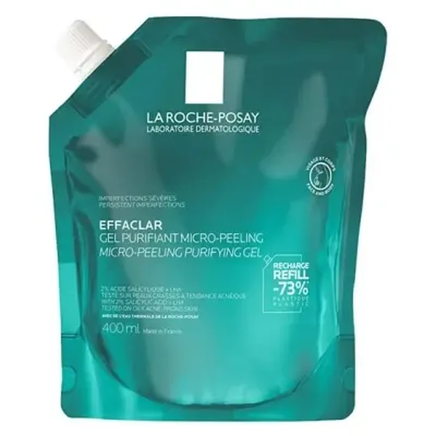 La Roche-Posay Effaclar: очищающий гель с микроэксфолирующим эффектом, экологичная упаковка объемом 400 мл: цены и характеристики