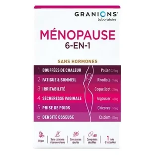 Granions «Менопауза 6 в 1», 60 таблеток