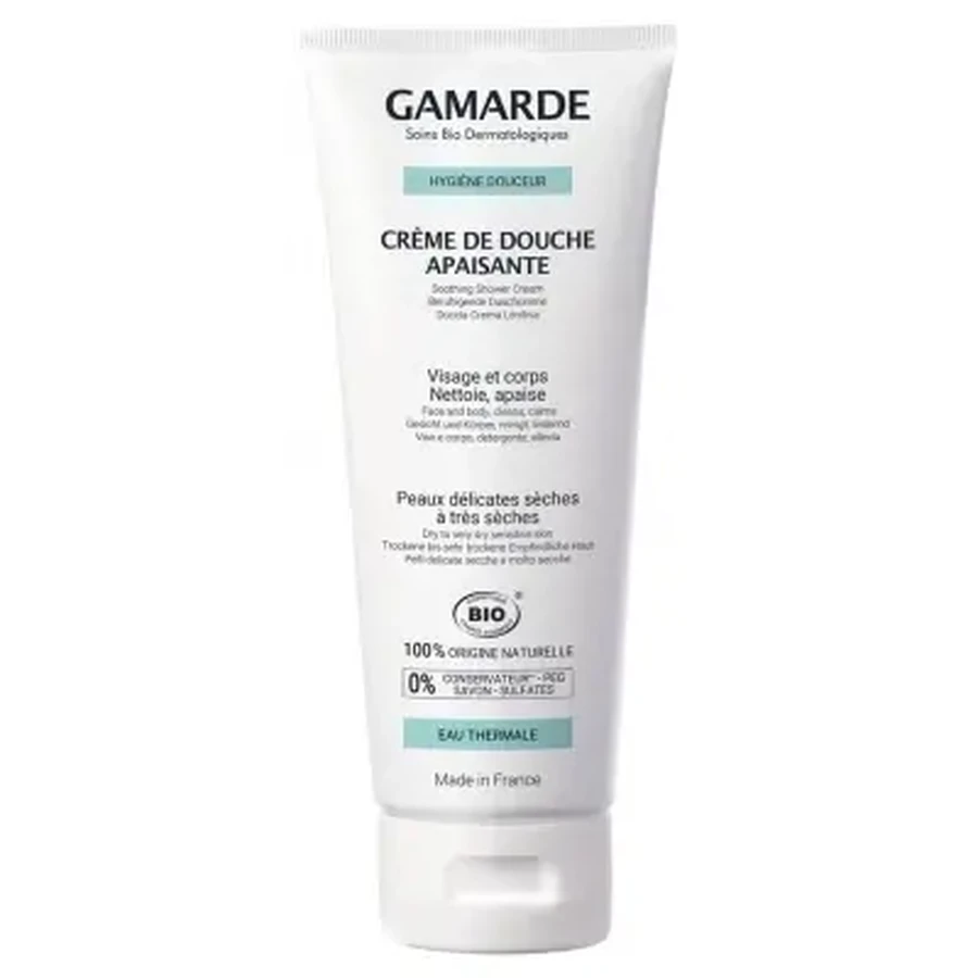 Gamarde Gentle Care Заспокійливий органічний крем для душу 200 мл: ціни та характеристики