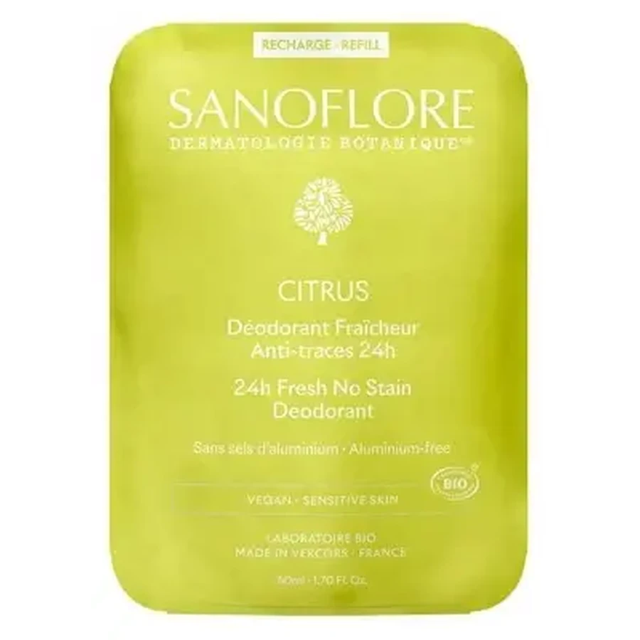 Заправка для біодезодоранту з цитрусовими Sanoflore «24-Hour Freshness», 50 мл: ціни та характеристики