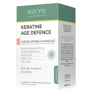 Biocyte Keratin Age Defense для ослабленого та ламкого волосся, 120 капсул