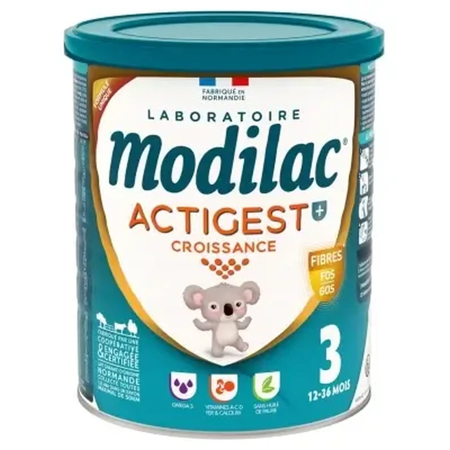 Modilac Actigest+ Growth 3, от 12 до 36 месяцев, 800 г: цены и характеристики