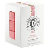 Roger & Gallet Fleur de Figuier, 3 заспокійливих мила по 100 г кожне