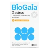 BioGaia Gastrus, пробиотические жевательные таблетки, 30 таблеток
