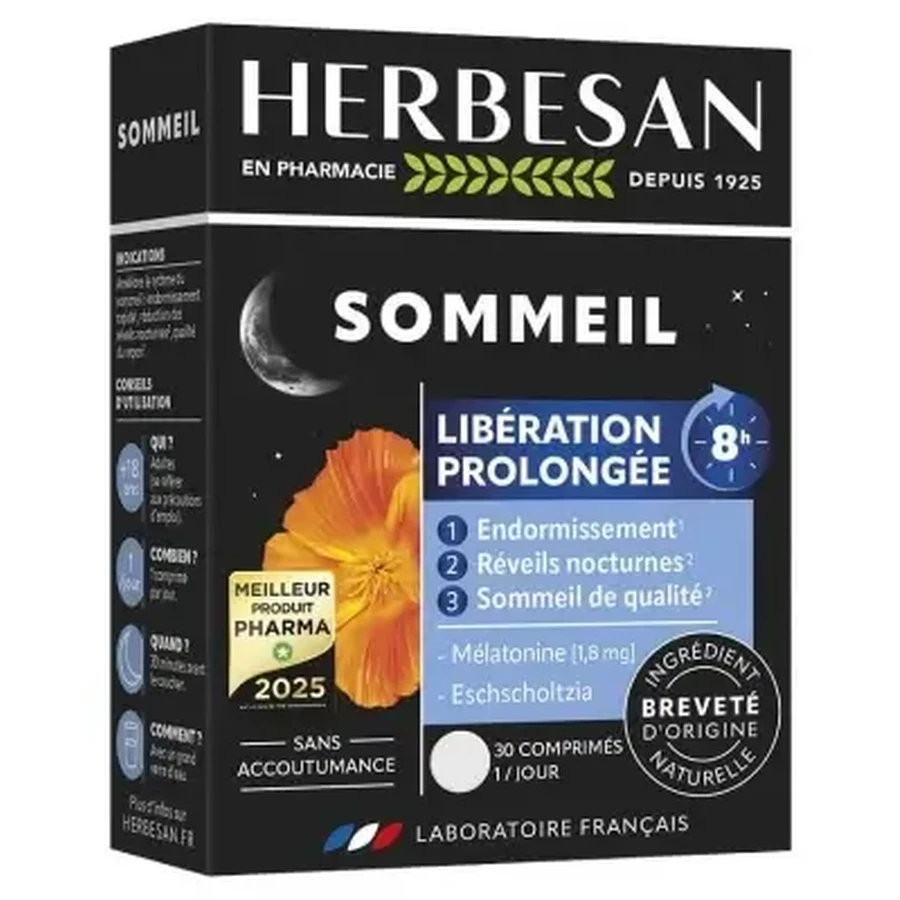 Herbesan Noctaphyt LP 8H Sleep, 30 таблеток: цены и характеристики
