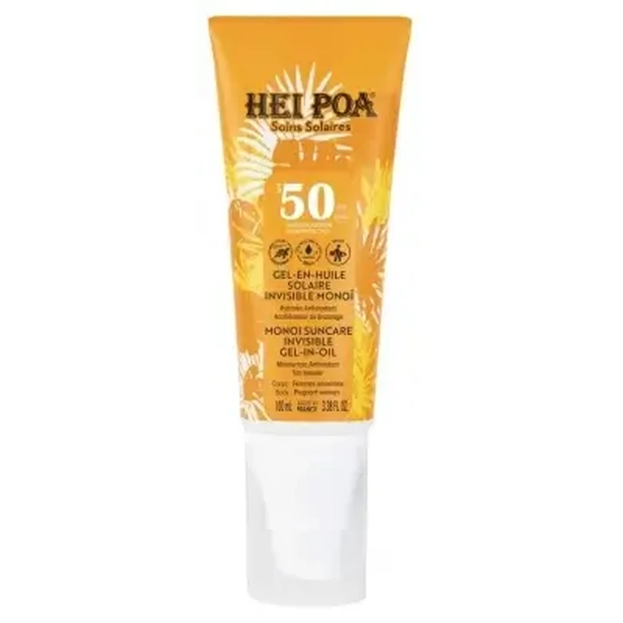 Hei Poa Невидимий сонцезахисний крем «Гель-в-олії» SPF 50, 100 мл: ціни та характеристики