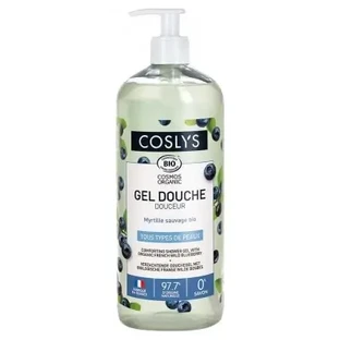 Coslys Нежный гель для душа с органическими лесными черникой, 1 л