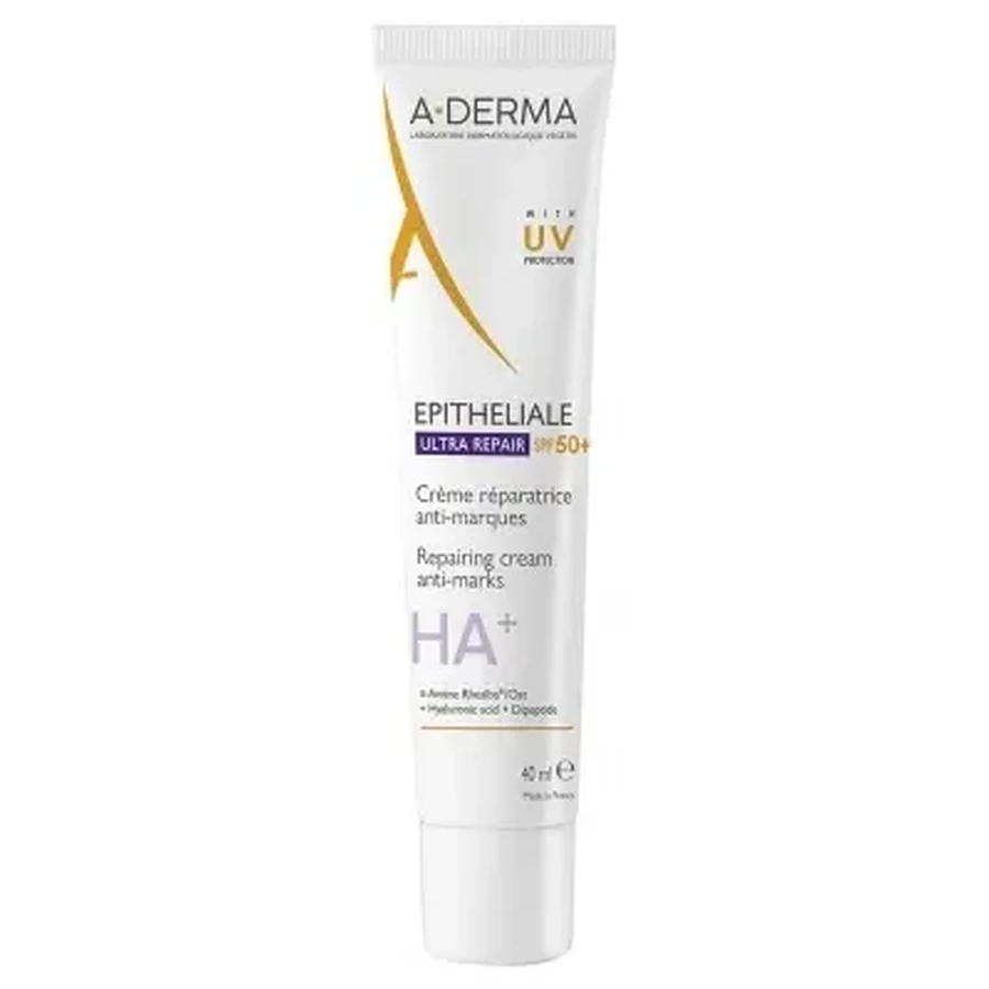 A-DERMA Epitheliale A.H Ultra Repair Регенеруюча крем проти рубців SPF 50+ 40 мл: ціни та характеристики