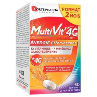 Forté Pharma MultiVit'4G Energy, 60 шипучих таблеток
