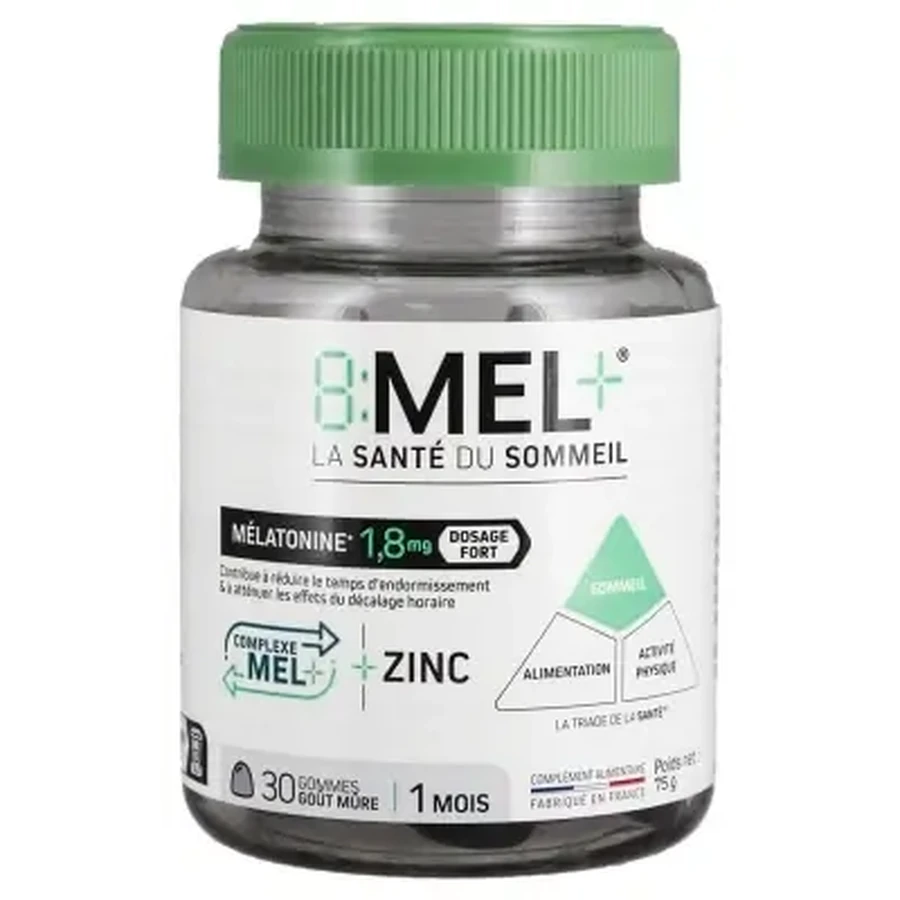 8Mel+ Мелатонин 1,8 мг, 30 жевательных конфет: цены и характеристики