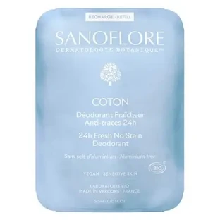 Sanoflore Бавовняний дезодорант «Свіжість 24 години» — біо-заправка, 50 мл
