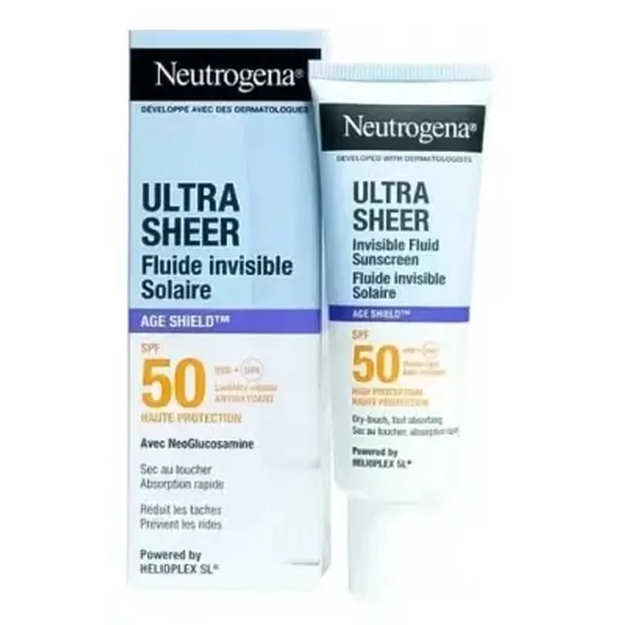 Neutrogena Ultra Sheer Invisible Sunscreen Age Shield SPF 50, 50 мл: ціни та характеристики