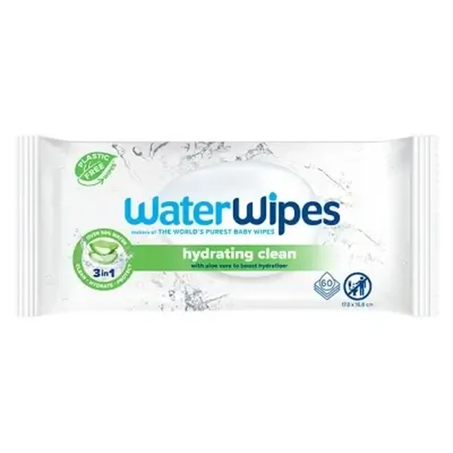 Увлажняющие салфетки Waterwipes с алоэ вера, 60 салфеток: цены и характеристики