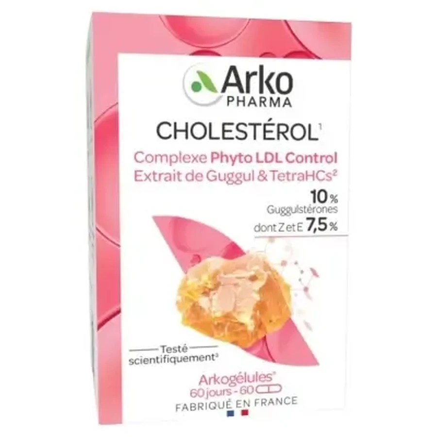 Arkopharma Arkogélules Phyto LDL Control Complex с экстрактом гуггула и TetraHCs, 60 капсул: цены и характеристики
