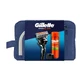 Набір Gillette: бритва Proglide + гель для гоління Fusion, 200 мл + підставка для бритви