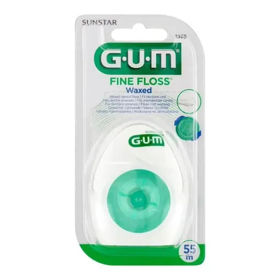 Gum Fine Floss, зубная нить, вощеная, 55 м: цены и характеристики