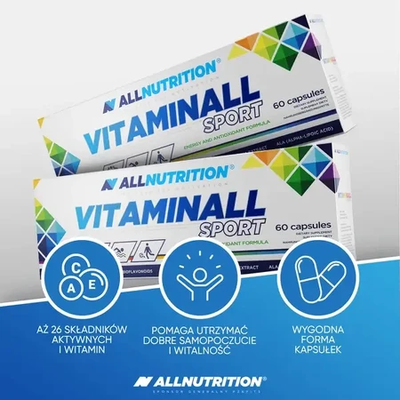 Набор из 2 упаковок Allnutrition Vitaminall Sport, капсулы, 60 шт.: цены и характеристики