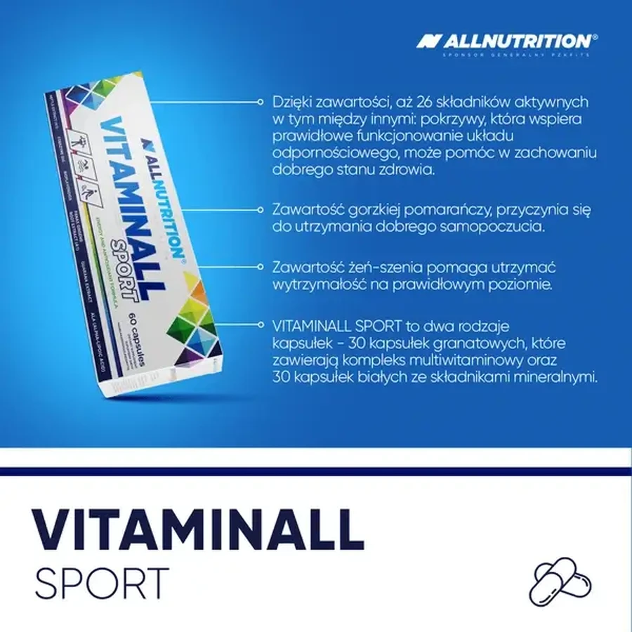 Набор из 2 упаковок Allnutrition Vitaminall Sport, капсулы, 60 шт.: цены и характеристики