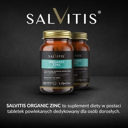 Salvitis Organic Zinc (Органический цинк), таблетки с оболочкой, 120 шт.: цены и характеристики