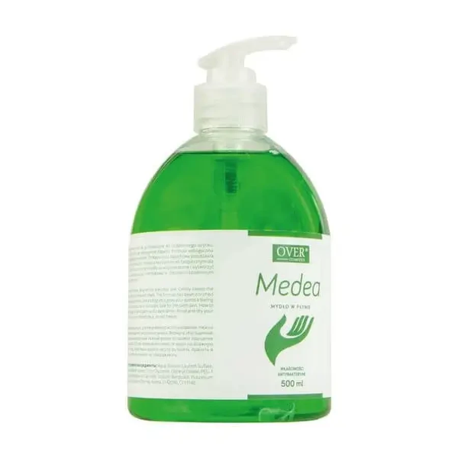 Over Medea Cosmetics, антибактериальное мыло для рук, 500 мл: цены и характеристики