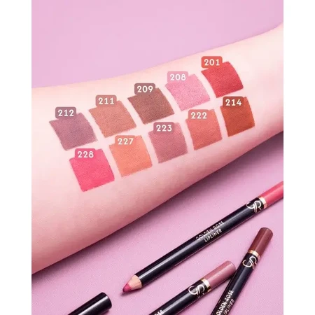 Golden Rose, Lipliner 214, стійкий олівець для губ, 1,2 г: ціни та характеристики