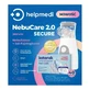 HelpMedi NebuCare 2.0 Secure, набір для небулайзерної терапії, небулайзер, 1 шт. + фізіологічний розчин, 40 шт.