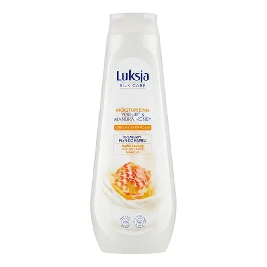 Luksja Silk Care, кремовий засіб для купання, зволожуючий, з йогуртом та медом манука, 900 мл: ціни та характеристики