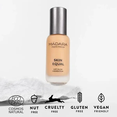 Madara Skin Equal, Soft Glow Foundation SPF15, тональний крем, відтінок Sand 40, 30 мл: ціни та характеристики