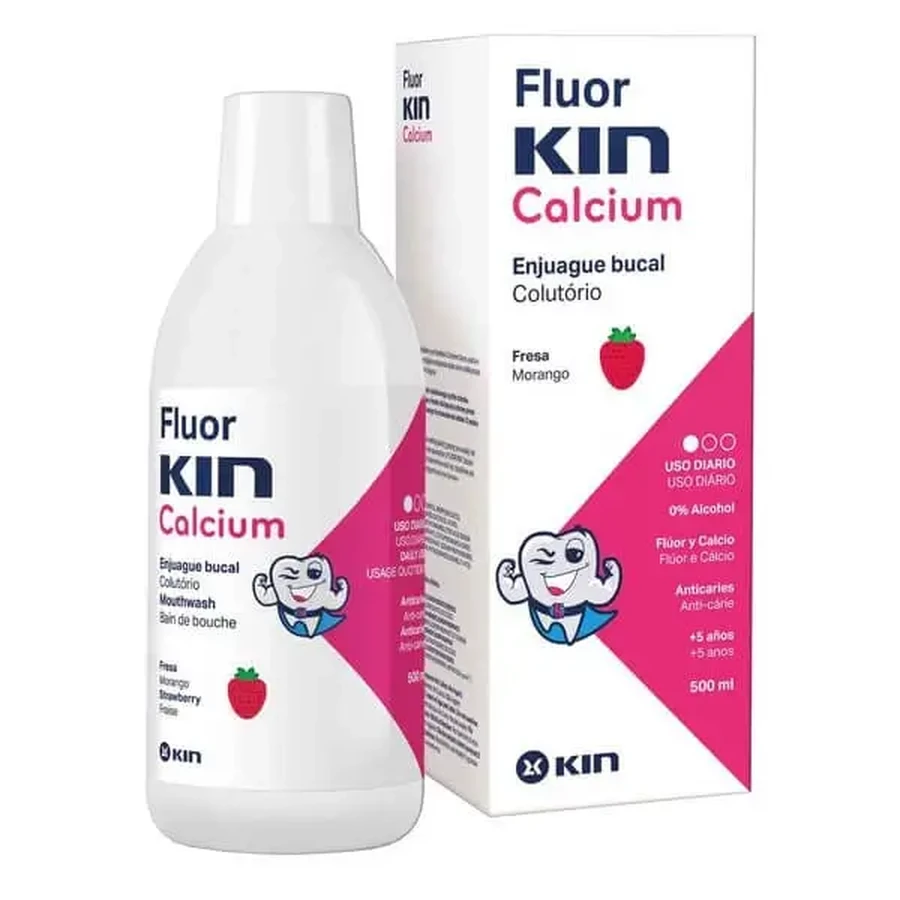 FluorKIN Calcium, рідина для полоскання ротової порожнини, 500 мл: ціни та характеристики