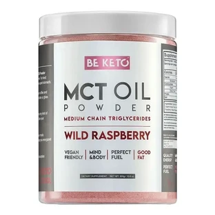 BeKeto, MCT-масло в порошке, дикая малина, 300 г