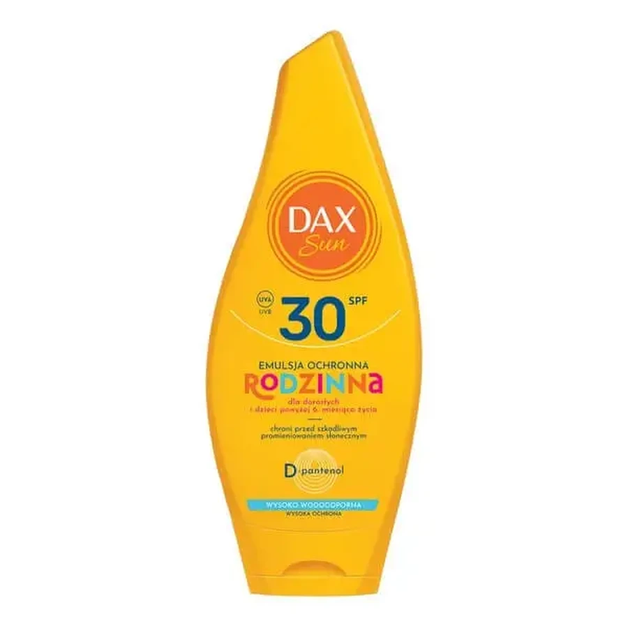 Dax Sun, семейная защитная эмульсия для загара SPF 30, 250 мл: цены и характеристики