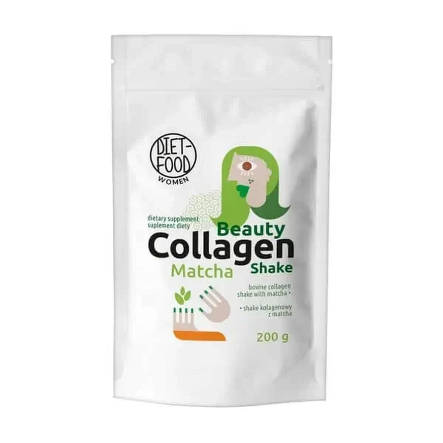 Diet-Food Women Beauty Collagen Shake Matcha, порошок, 200 г: цены и характеристики