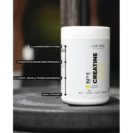 Lab One N°1 Creatine, порошок, лимонний смак, 500 г: ціни та характеристики