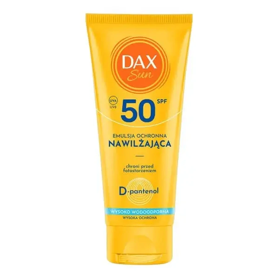 Dax Sun, увлажняющая защитная эмульсия SPF 50, дорожная версия, 100 мл: цены и характеристики